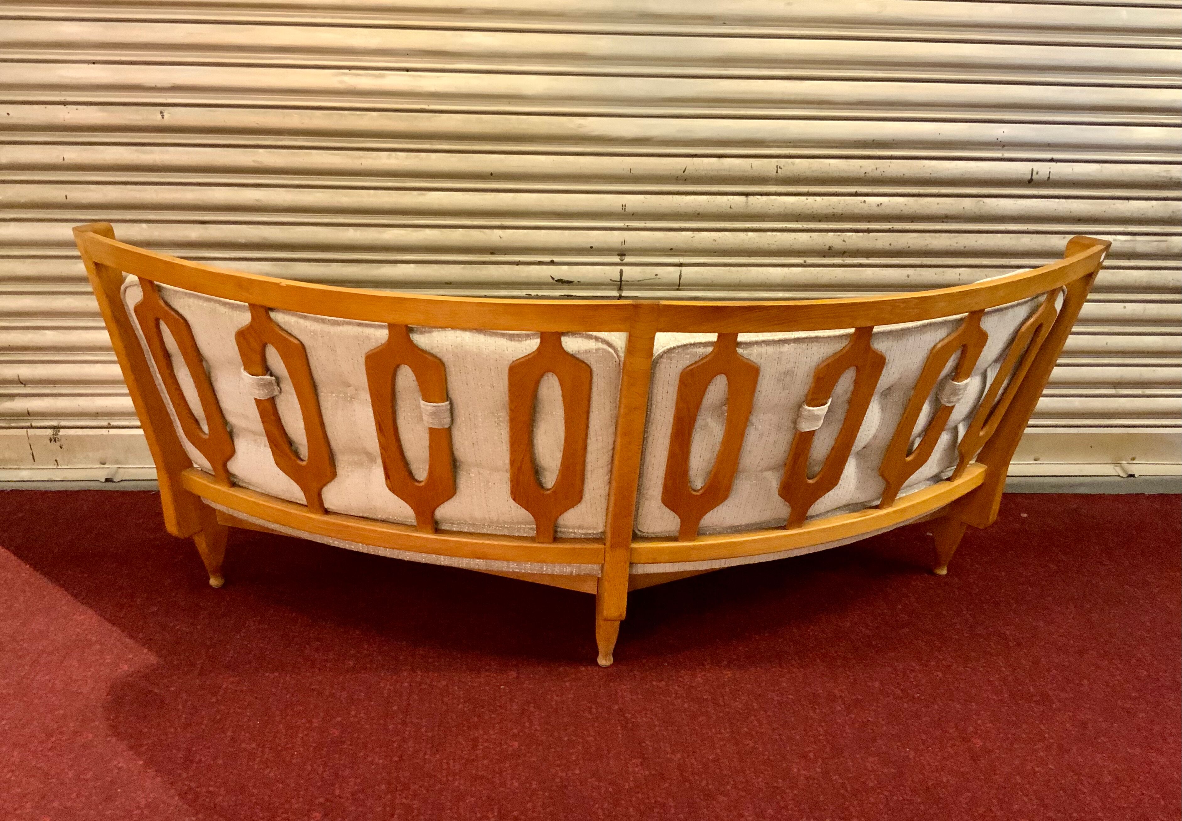 Sofa Guillerme and Chambron solid oak