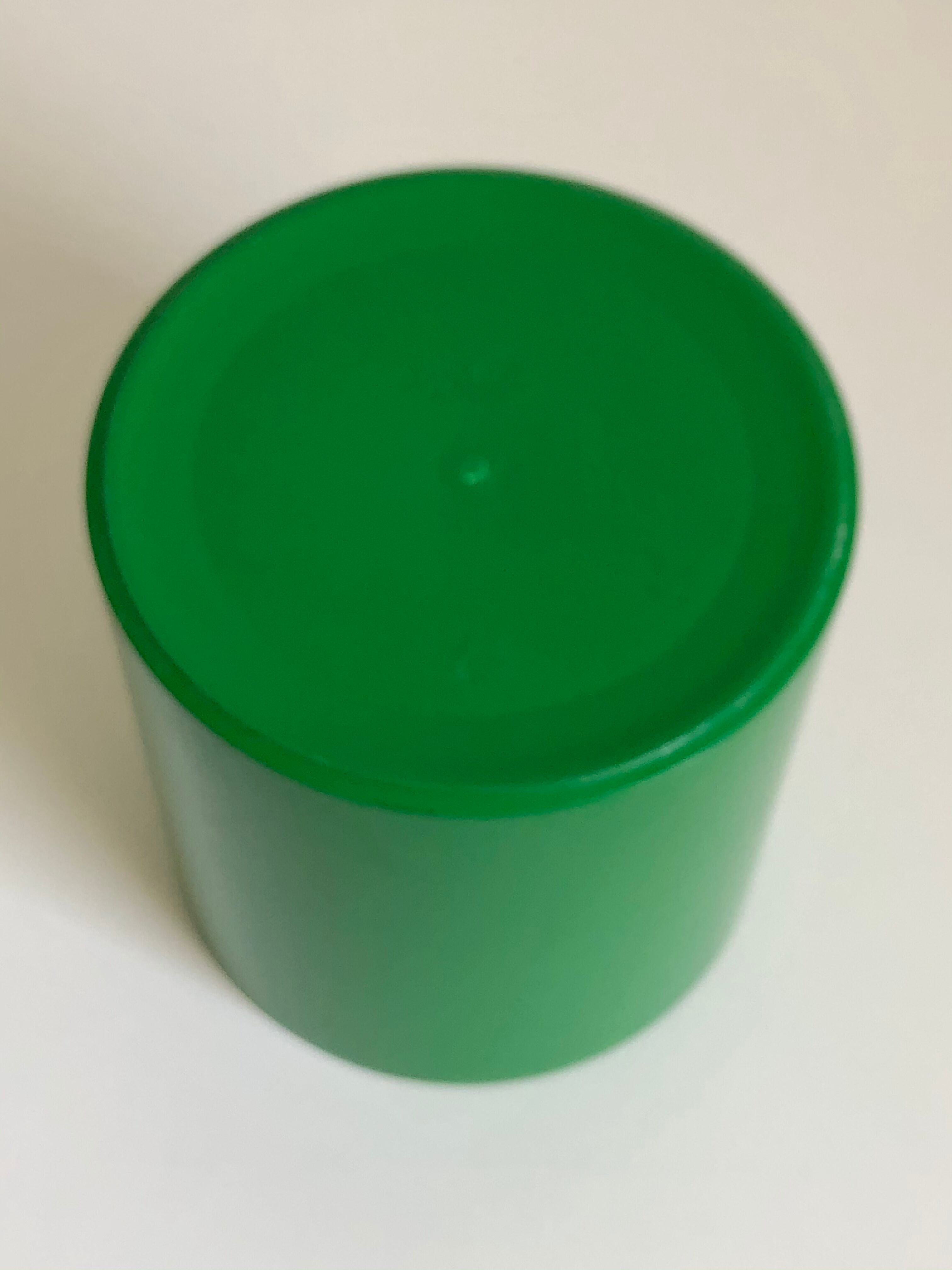Anna Castelli Green ABS Plastic Vase edited by Kartell 1970