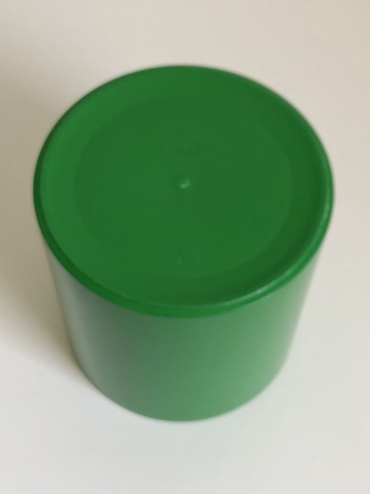 Anna Castelli Green ABS Plastic Vase edited by Kartell 1970