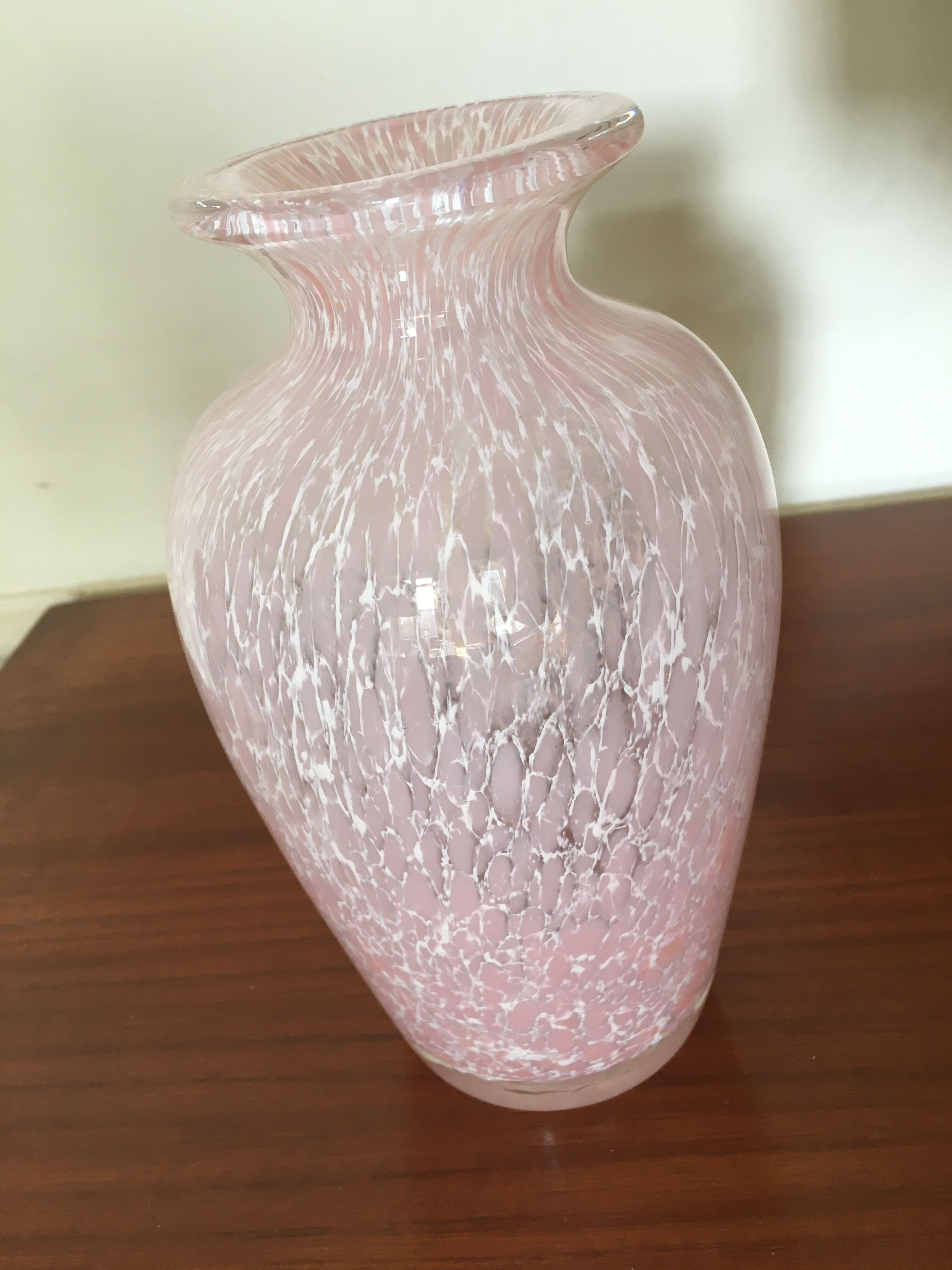 Vase en verre rose Selency
