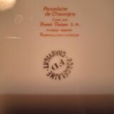 Dessert plates from Chauvigny 1970