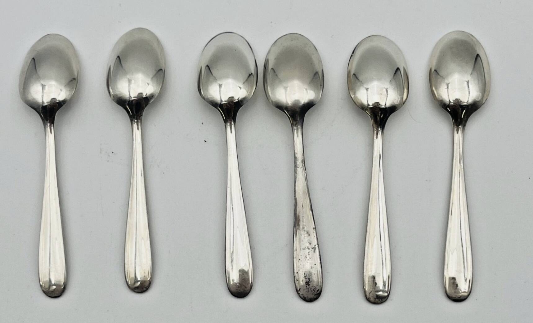 6 Christofle Dax model silver-plated teaspoons