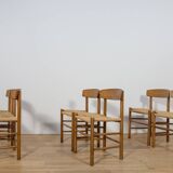 J39 Folkchairs Chairs by Børge Mogensen for FDB Møbler, Denmark, 1960s, Set