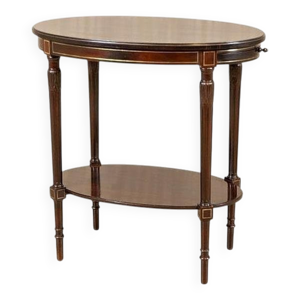 Table ovale en noyer