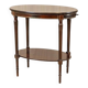 Early 20th Century English Walnut Oval Coffee Table, 1950s