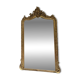 Antique mirror 183.5/116cm with pediments and pearl detailing in gold leaf.