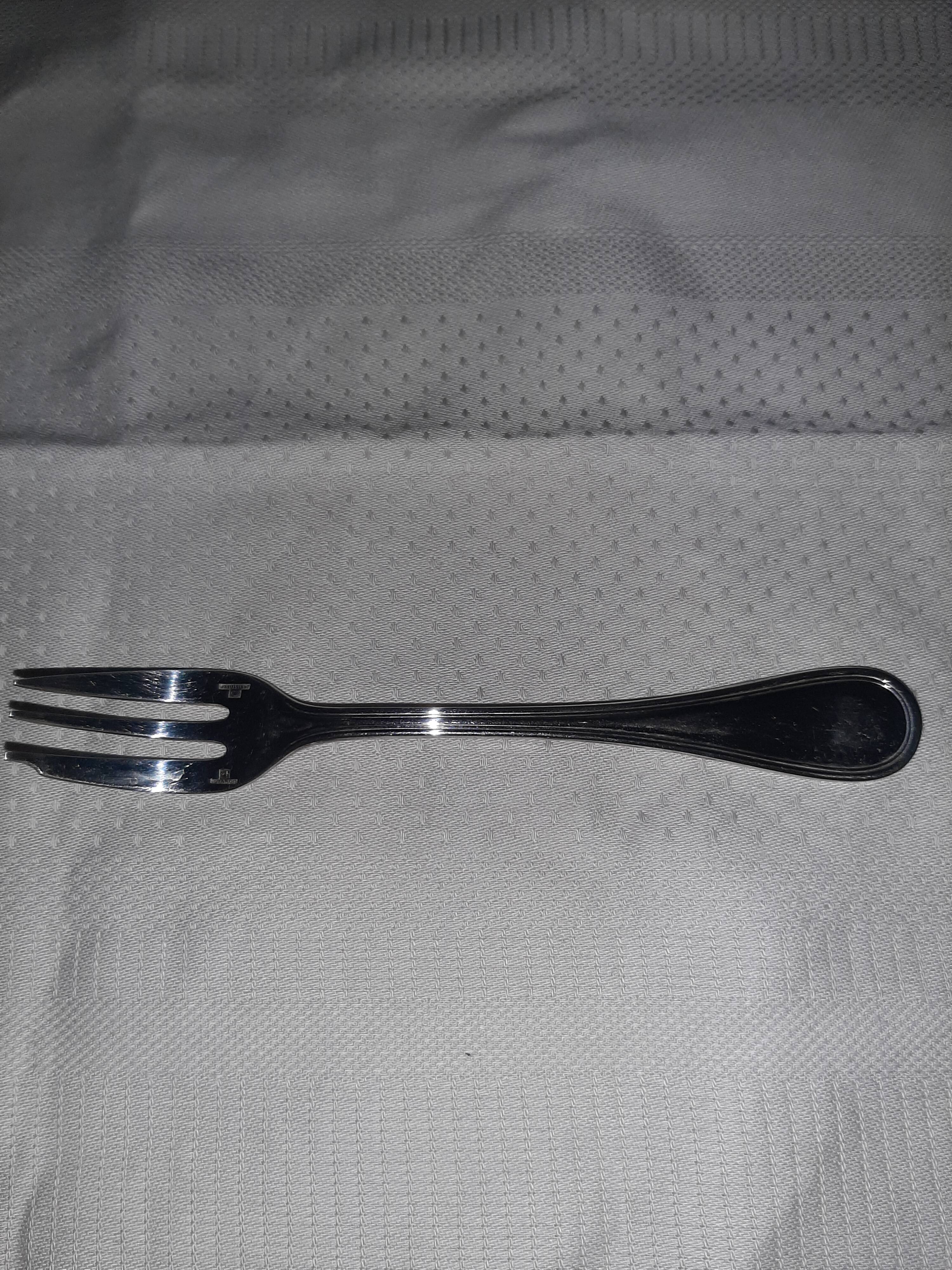 Christofle Albi silver metal cake forks