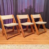 Set of three Kon-Tiki chairs designed by Gillis Lundgren, Ikea, Sweden, 197