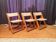 Set of three Kon-Tiki chairs designed by Gillis Lundgren, Ikea, Sweden, 197