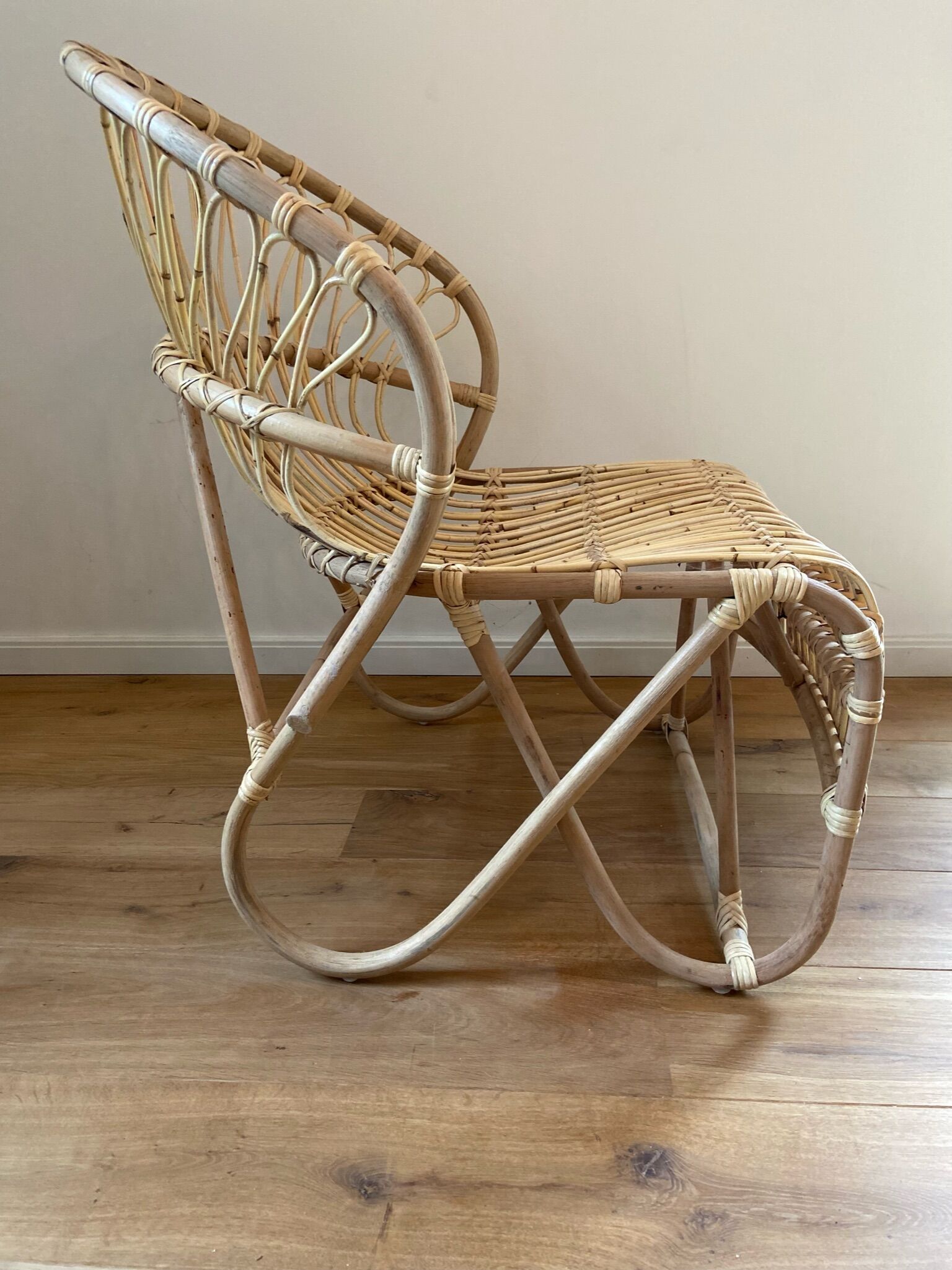 Rattan armchair