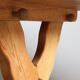 Vintage danish brutalist oak dining table