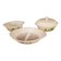 Lot de 3 plats vintage en pyrex fleurs vertes