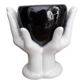 Ceramic hand pot