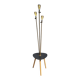 Three-light painter's table lamp in brass from the 1950s.