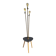 Three-light painter's table lamp in brass from the 1950s.
