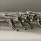 Set of 6 silver-plated fox knife rests