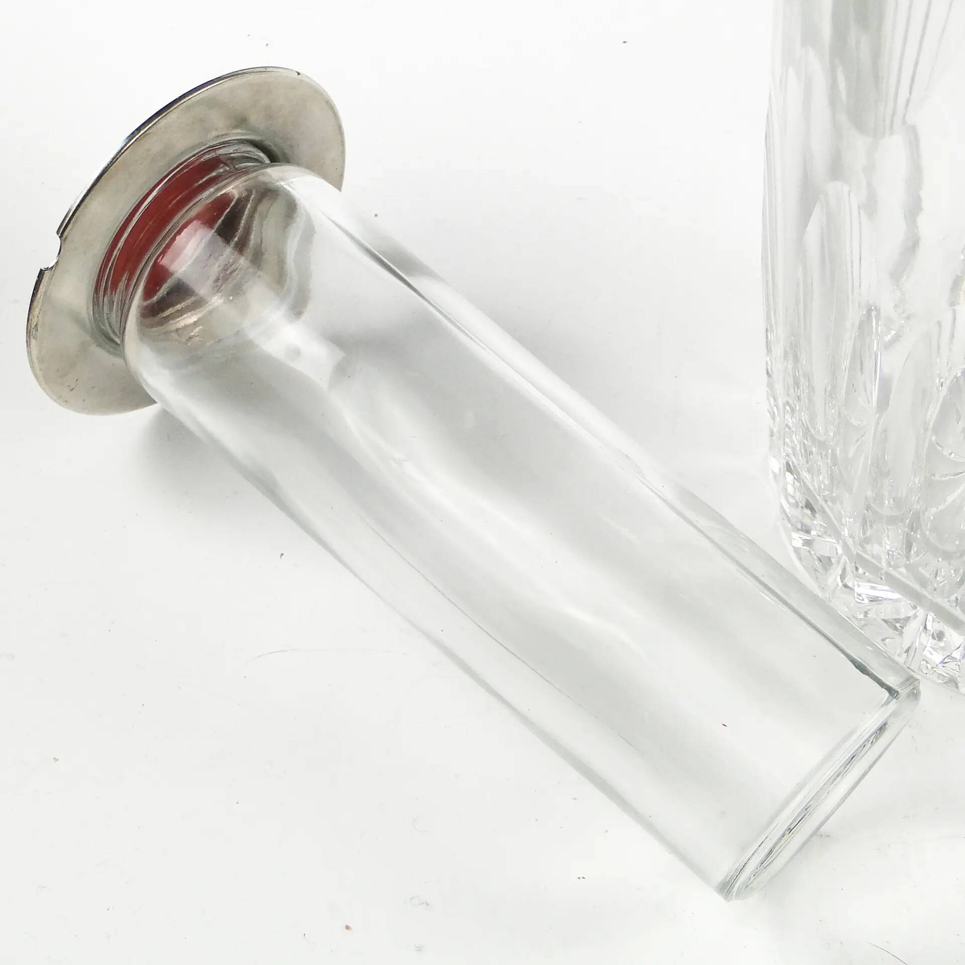 Art Deco wine jug, transparent glass, Germany, 1920s