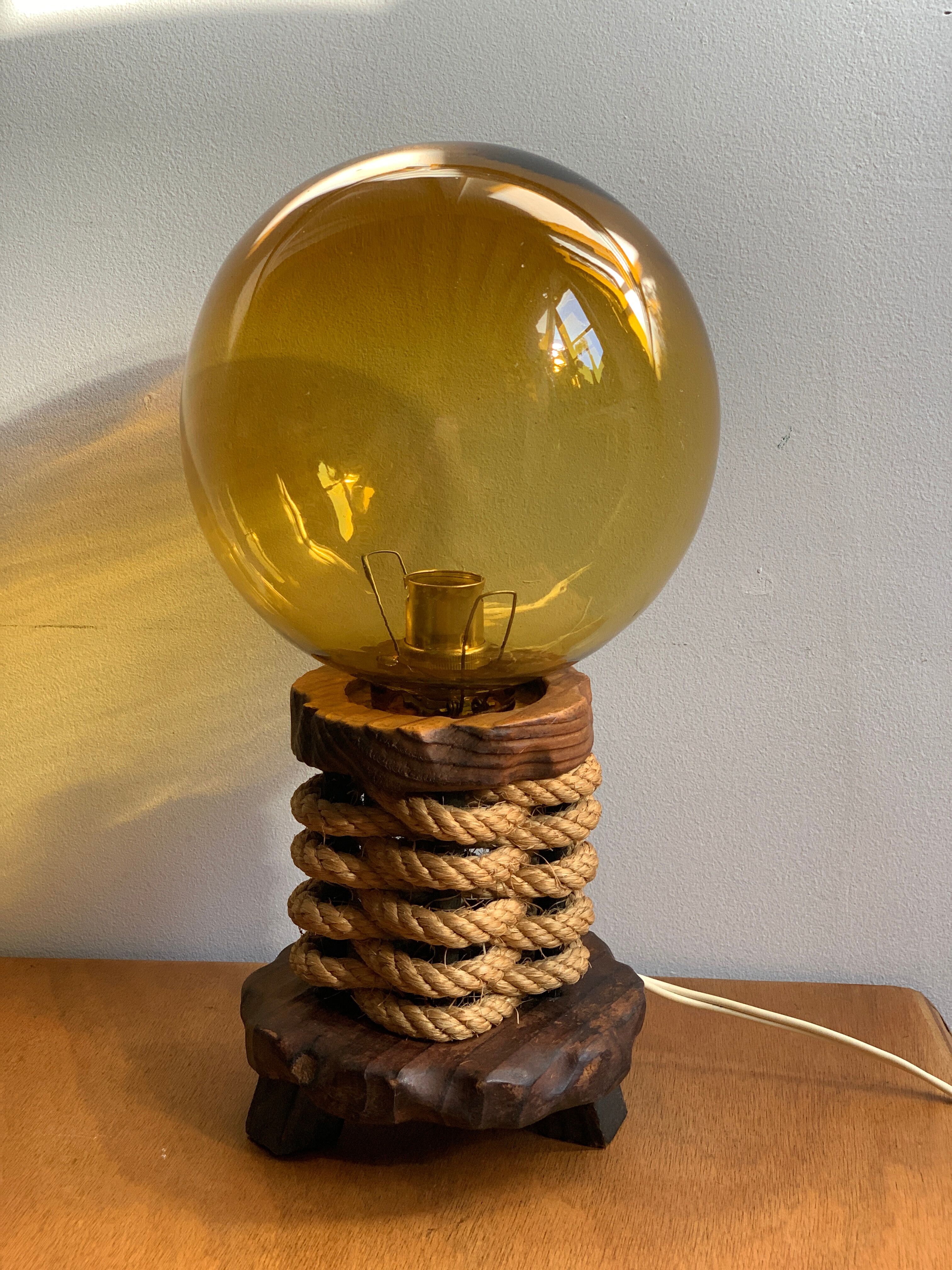 Vintage rope lamp