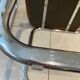 Set of 4 chairs chrome and suede 70s