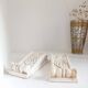 Set of 2 decorative plaster ornaments