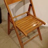 Beech folding chair