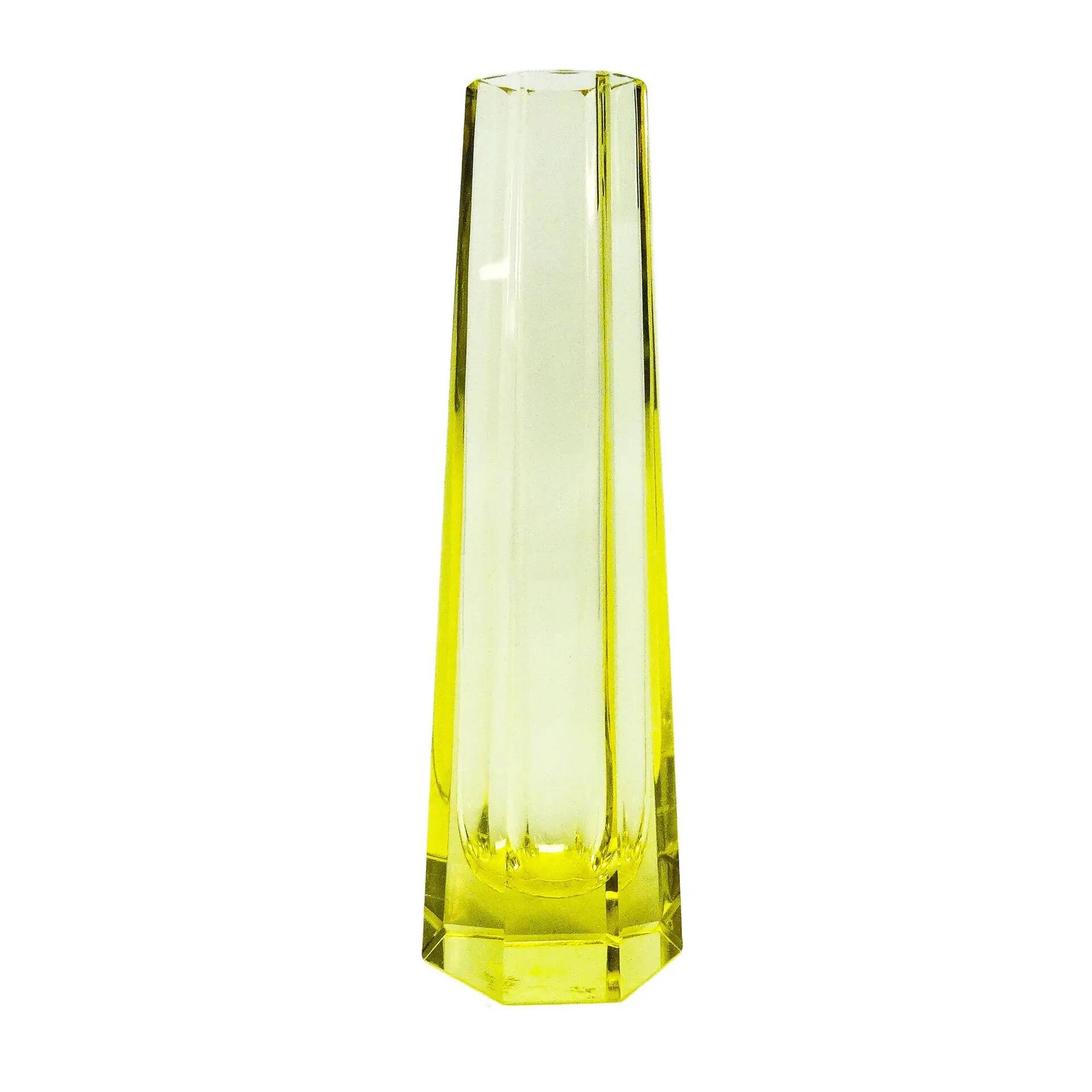 Art Deco vase, crystal, Moser, Czechoslovakia, 1930s