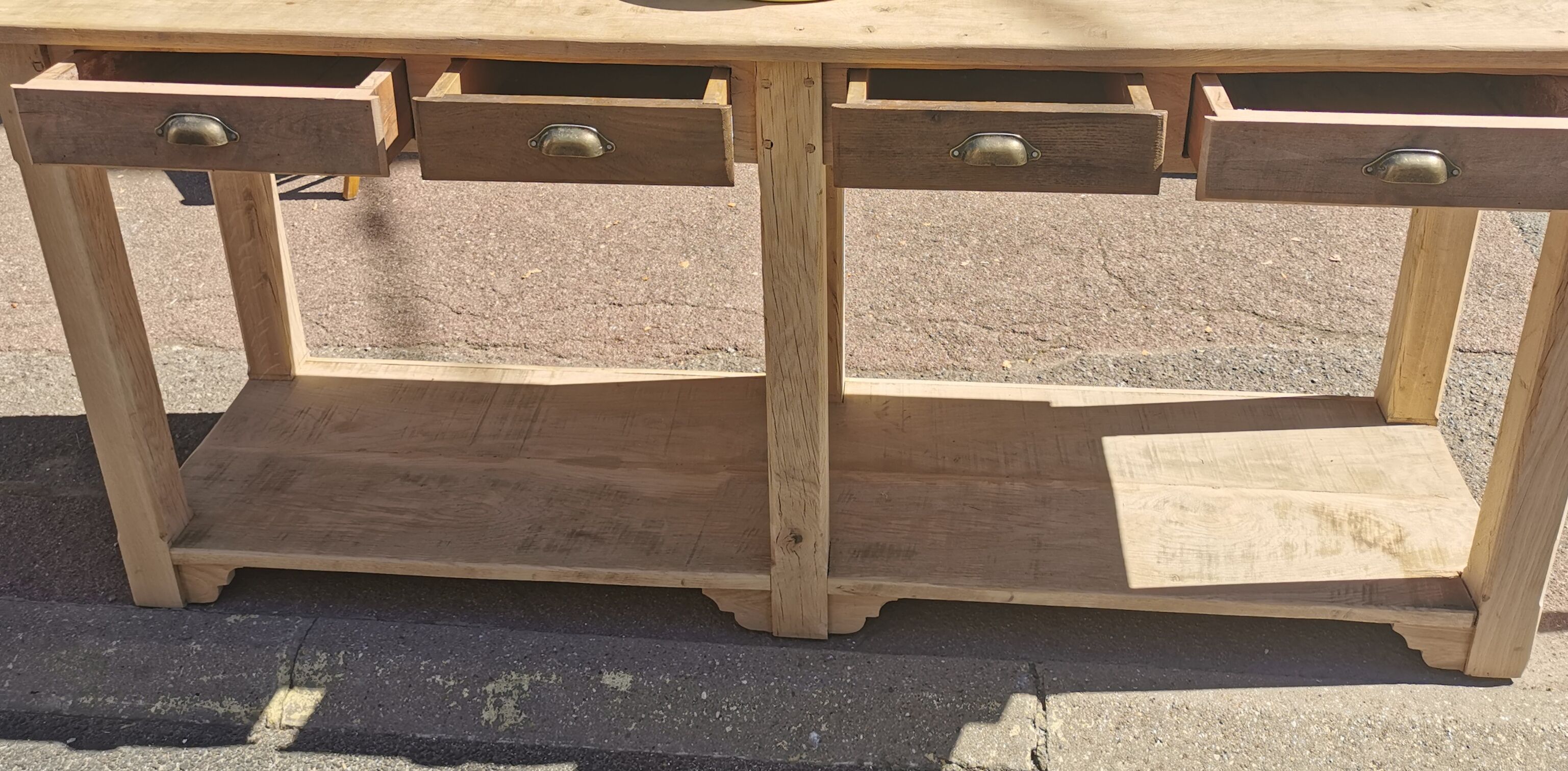 Table de drapier chêne