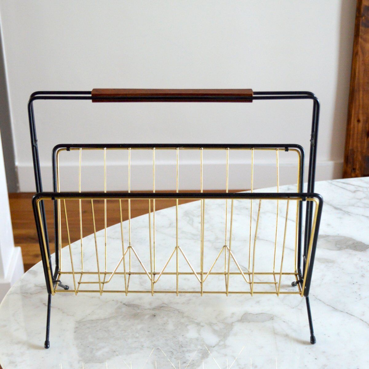 Scandinavian magazine holder 1950s