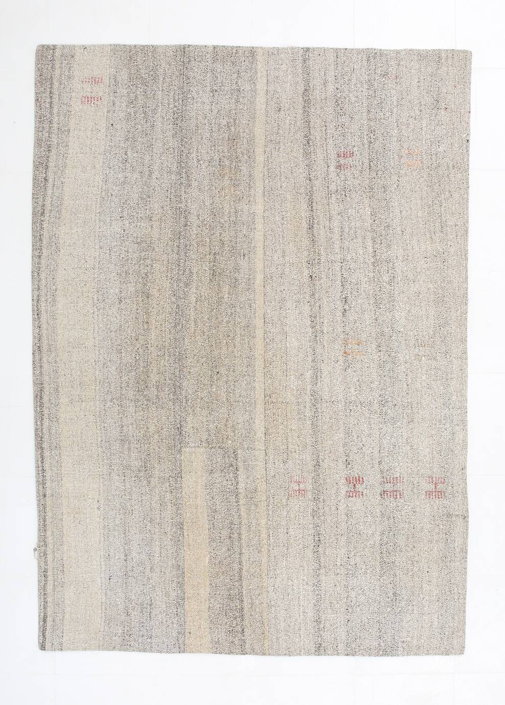 Vintage Camouflage Pattern Turkish Kilim Rug, 171x242Cm