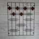 Coat rack and hat in metal and vintage teak