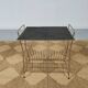 table door Brass vinyl and perforated sheet metal , 60s