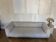 Zanotta sofa - cream herringbone wool fabric by Pierre Frey - 230 x 100 cm