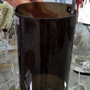 Fontana Arte design Max Ingrand: Metal and plexiglass umbrella stand.