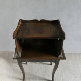 wooden bedside table with 1 drawer, 19th century