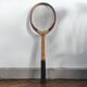 Vintage wooden tennis racket "Tigris" Courtrai, Belgium