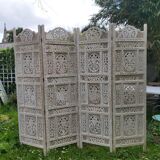 Carved wooden screen