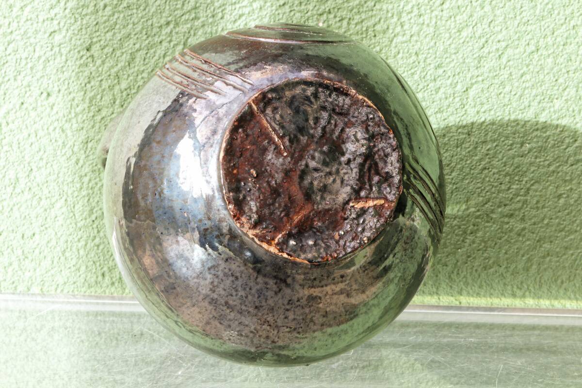 Glazed terracotta vase, 1950s