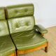 Vintage Scandinavian leather sofa from the 1960s.
