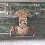 Ancient colonial travel trunk