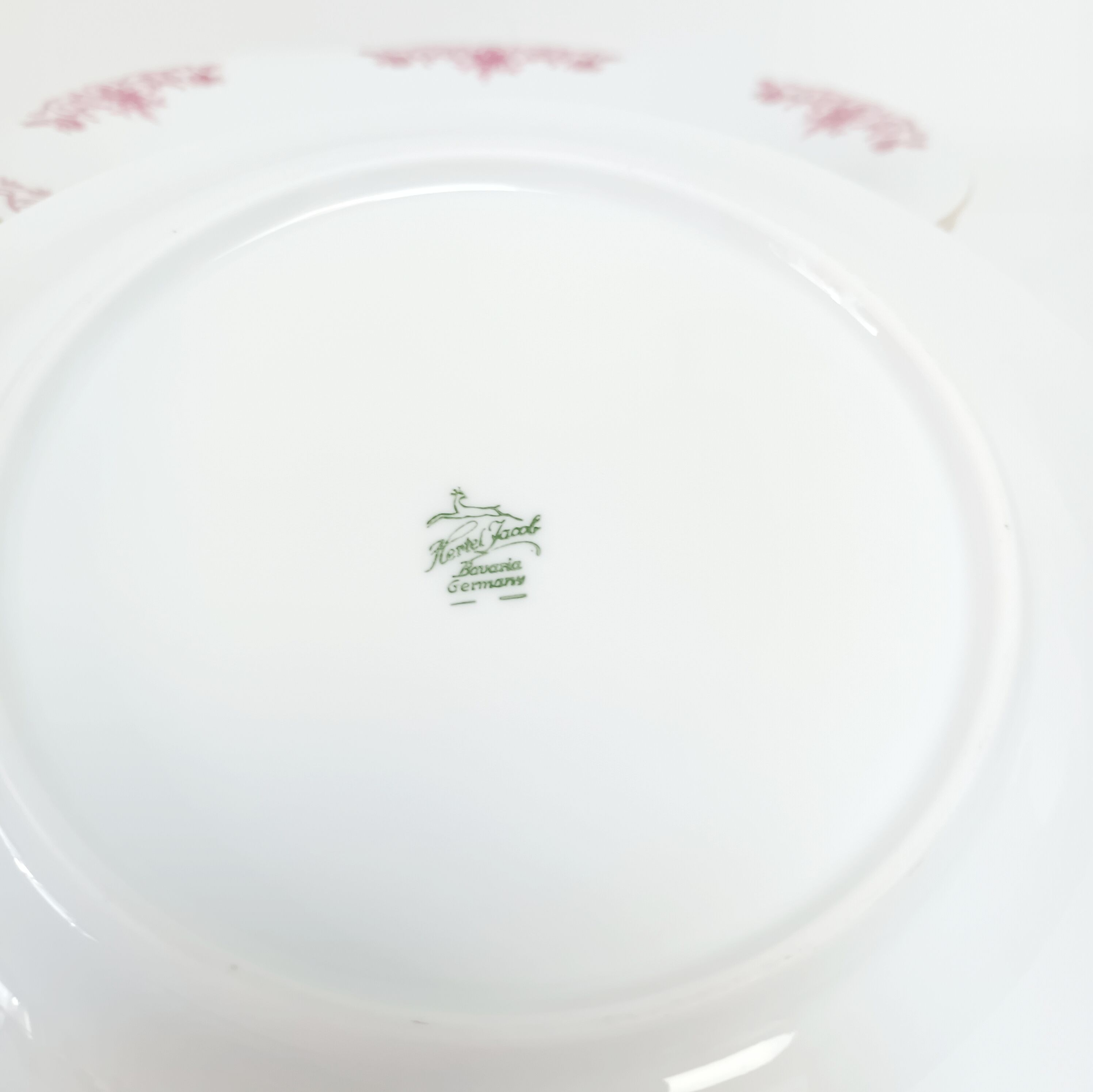 4 flowery dessert plates Bavaria