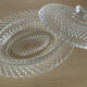 Vintage glass butter dish