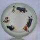 4 dessert plates bullfighting Choisy Le Roy Terre De Fer
