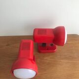 Applique/spot design année 80 rouge orientable