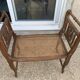 Banc ancien assise cannage