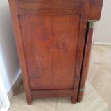 4-drawer chest of drawers - empire style - with detached columns - mahogany-bronze stain