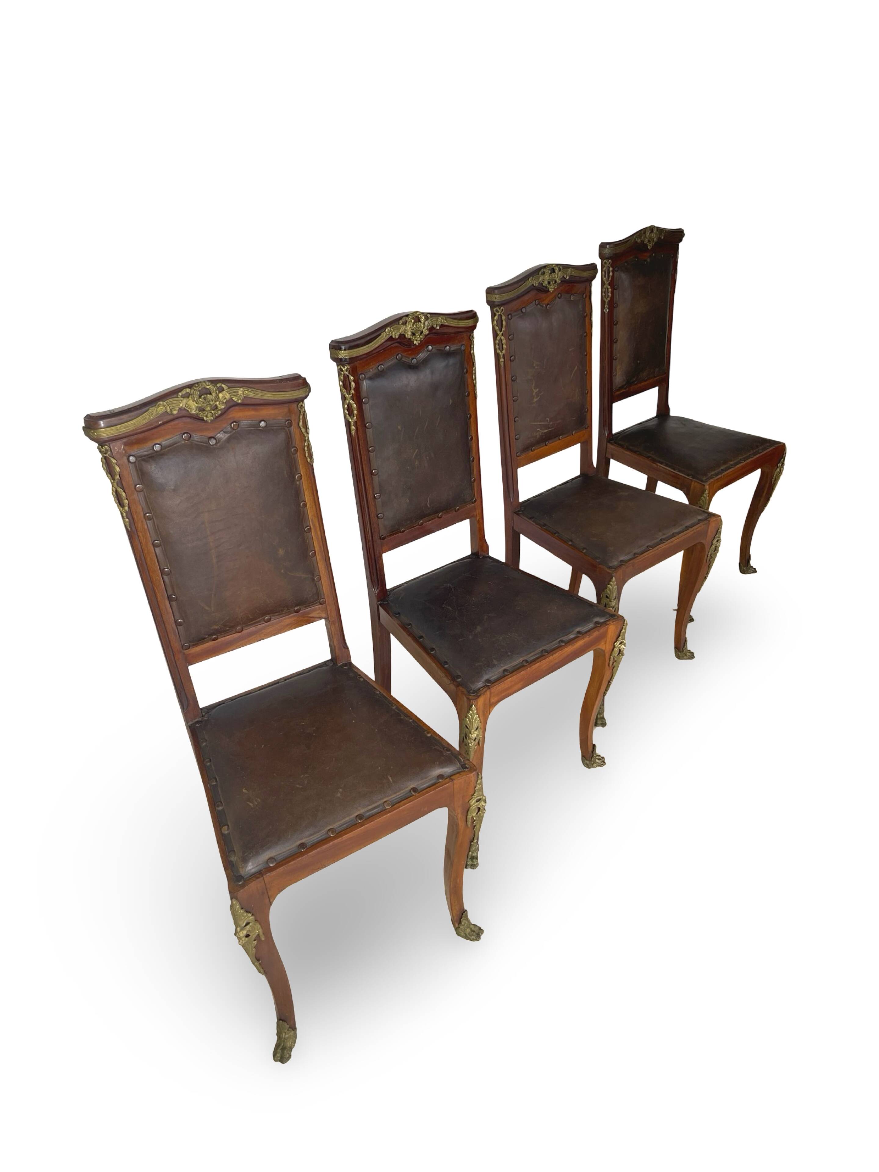 Italian art deco dining chairs 1920s