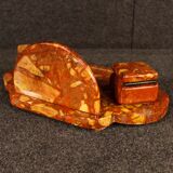 French art deco marble inkwell