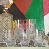 Nine vintage glasses of cider 40s