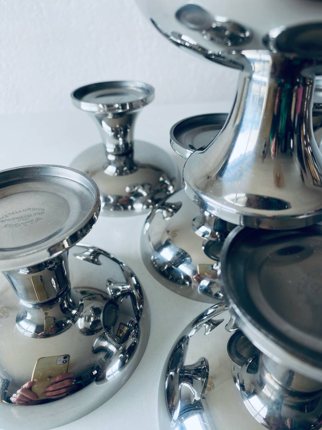 Stainless steel ice cream cups