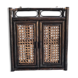 Rattan wall cabinet
